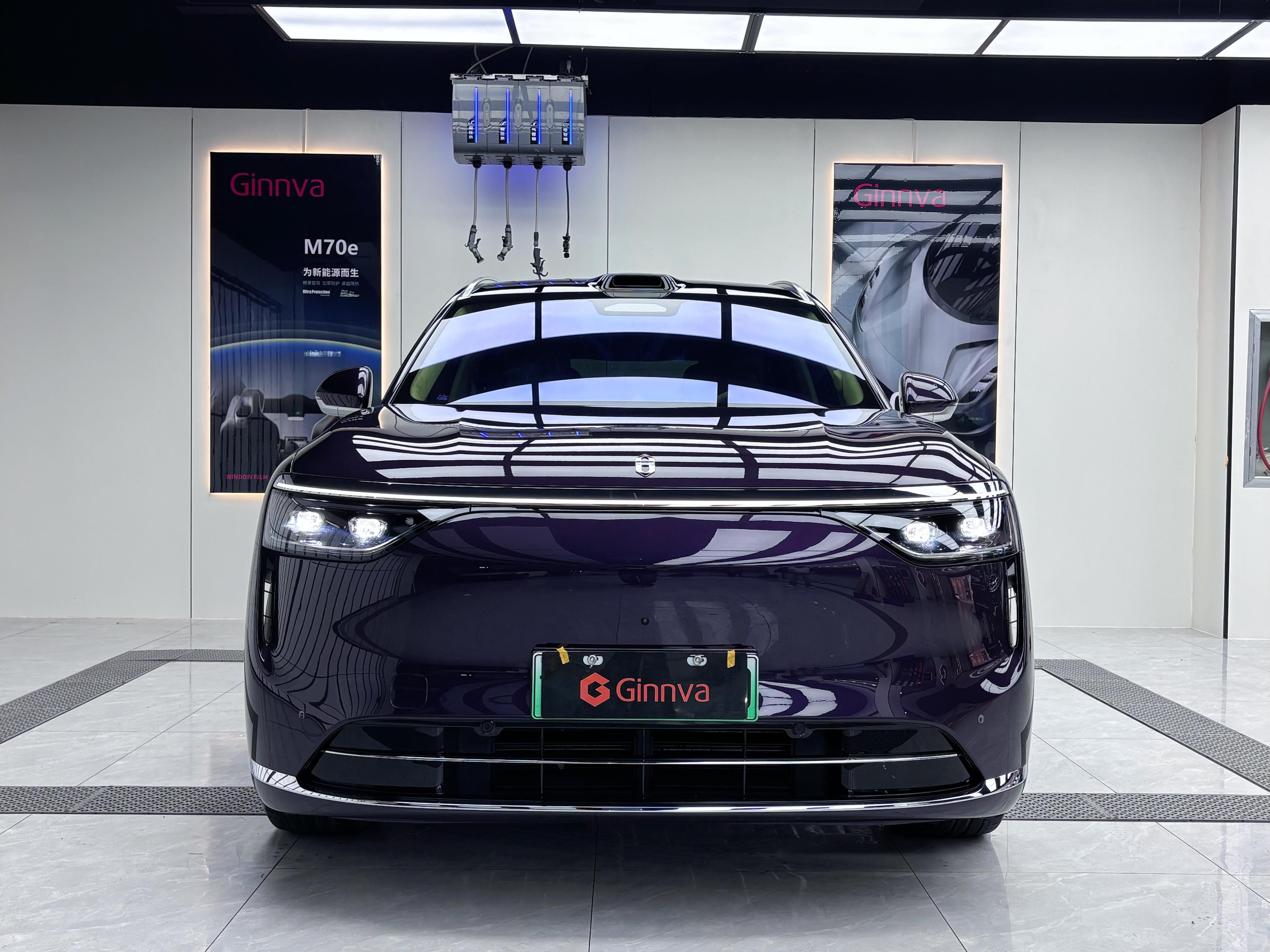 车窗隔热膜丨问界M8-Ginnva晶华紫微70施工案例